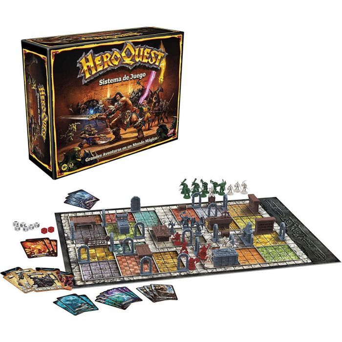 Avalon Hill Juego de Mesa HeroQuest Básico - Aventura Épica con 65 Miniaturas, para 2-5 Jugadores, +14 Años 0 Avalon Hill Juego de Mesa HeroQuest Básico - Aventura Épica con 65 Miniaturas, para 2-5 Jugadores, +14 Años 0