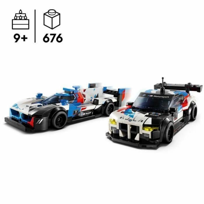 LEGO Speed Champions 76922 Coches de Carreras BMW M4 GT3 y BMW M Hybrid V8, Idea de Regalo 5