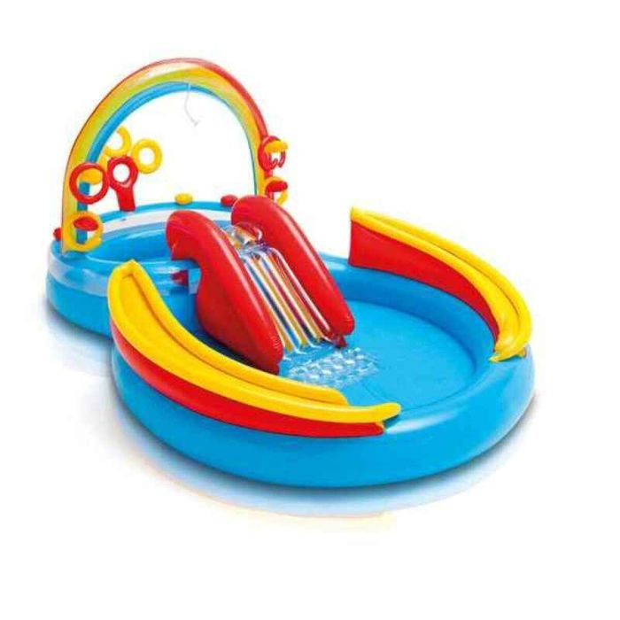 Piscina Hinchable para Niños Intex Parque de juegos Arcoíris 297 x 135 x 193 cm 381 L