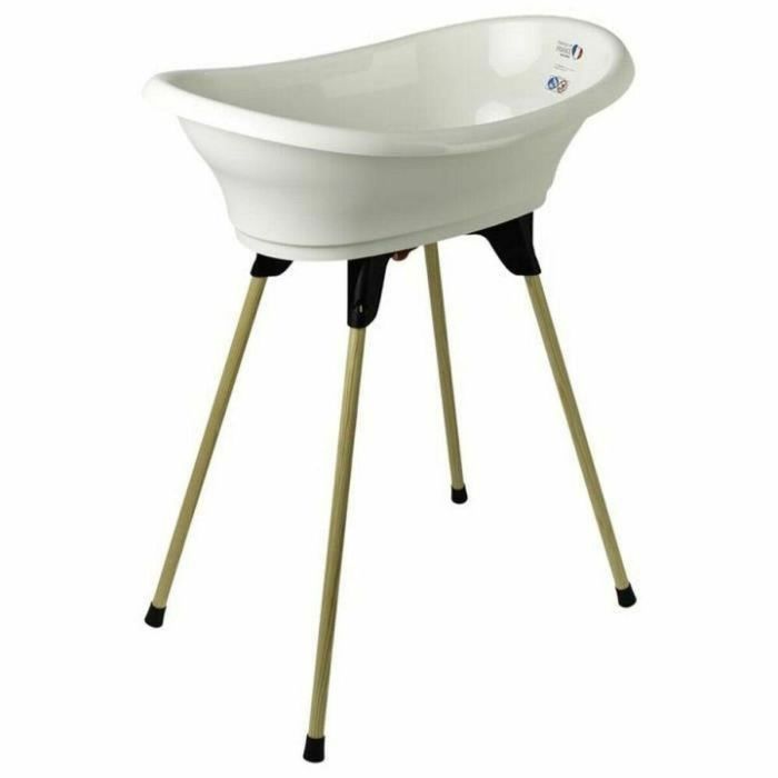 Thermobaby Kit de Bañera Vasco 2 en 1 para Bebés, con Soporte Elevado, Bañera y Manguera de Desagüe - Lirio de los Valles Blanco Thermobaby Kit de Bañera Vasco 2 en 1 para Bebés, con Soporte Elevado, Bañera y Manguera de Desagüe - Lirio de los Valles Blanco