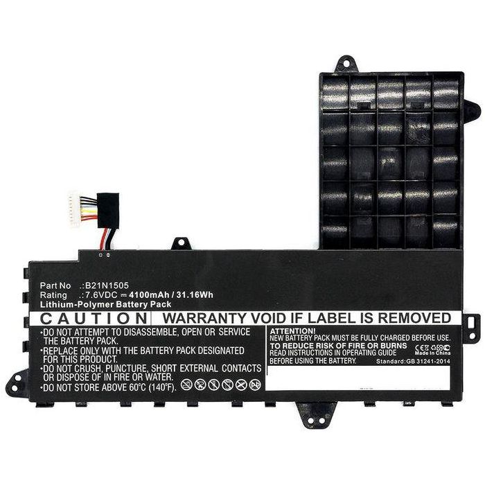 CoreParts Laptop Battery for Asus 31.16Wh Li-Pol 7.6V 4100mAh Black, E402S, E402SA, E502S (TYPE A) CoreParts Laptop Battery for Asus 31.16Wh Li-Pol 7.6V 4100mAh Black, E402S, E402SA, E502S (TYPE A)