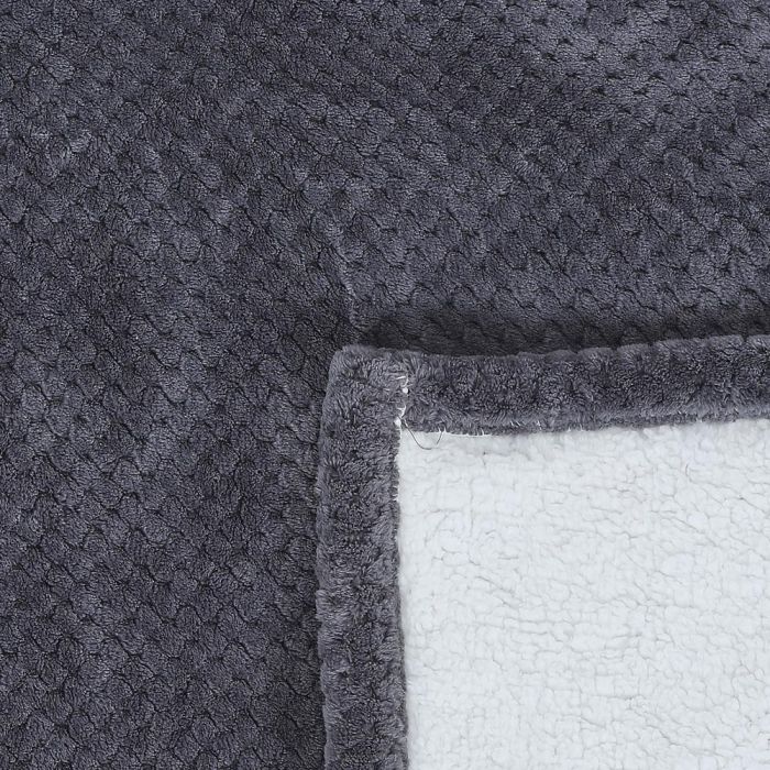 Home Deco Factory Manta Gris XXL 180x220 cm 2