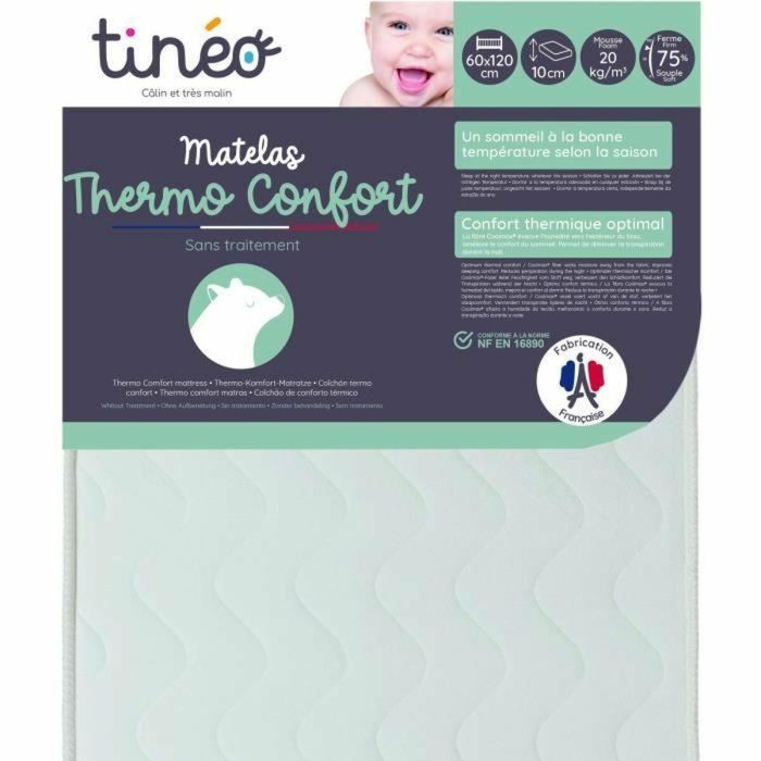 Colchón para cuna Tineo Thermo comfort 120 x 60 x 10 cm 0 Colchón para cuna Tineo Thermo comfort 120 x 60 x 10 cm 0