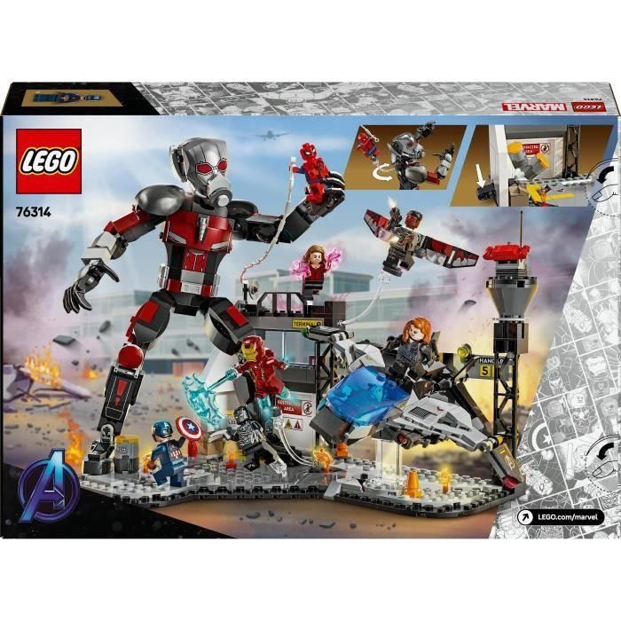 LEGO Marvel 76314 La Batalla del Capitán América: Civil War - Juguete para niño de 10 años 5 LEGO Marvel 76314 La Batalla del Capitán América: Civil War - Juguete para niño de 10 años 5