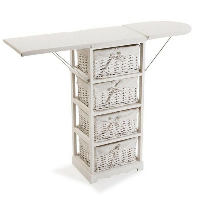 Versa Mueble Cajonero Basic Blanco de Madera 30x85 cm 0 Versa Mueble Cajonero Basic Blanco de Madera 30x85 cm 0