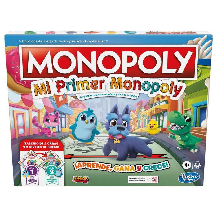 Hasbro Gaming Mi Primer Monopoly F4436 Juego de Mesa Infantil Aprende Jugando +4 años Español 5