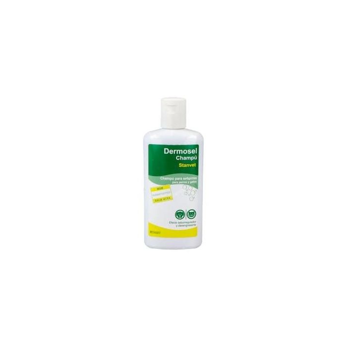 Stangest Dermosel Champú 250 mL - Tratamiento para Seborreas con MSM y Salix Alba