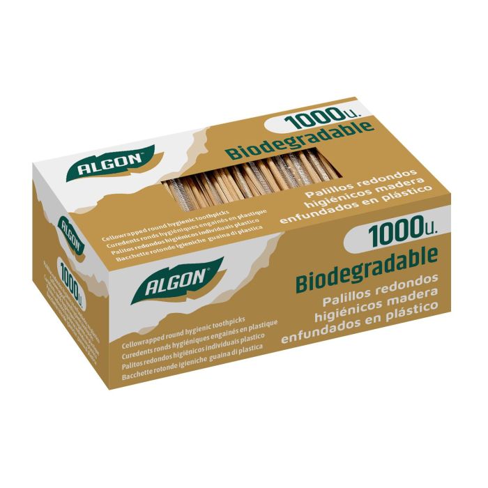 Set de 1000 Palillos Higiénicos Redondos con Filtro Algon (30 Cajas) 2 Set de 1000 Palillos Higiénicos Redondos con Filtro Algon (30 Cajas) 2