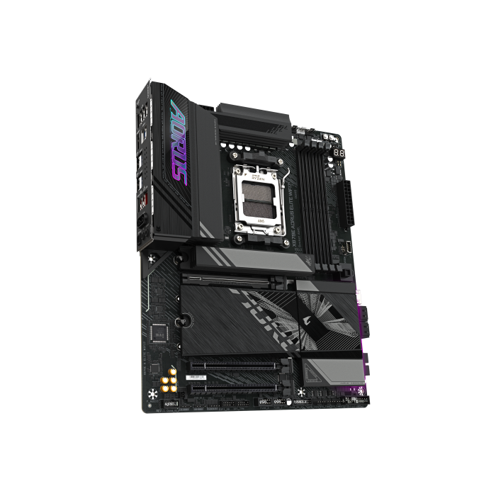 GIGABYTE Placa base X870E A ELITE WIFI7 - Compatible con CPUs AMD Ryzen 9000, VRM digital de 16+2+2 fases, hasta 8000MHz DDR5 (OC), 4xPCIe 5.0 + 4xM.2, Wi-Fi 7, LAN 2.5GbE, USB 3.2 Gen 2x2 2 GIGABYTE Placa base X870E A ELITE WIFI7 - Compatible con CPUs AMD Ryzen 9000, VRM digital de 16+2+2 fases, hasta 8000MHz DDR5 (OC), 4xPCIe 5.0 + 4xM.2, Wi-Fi 7, LAN 2.5GbE, USB 3.2 Gen 2x2 2