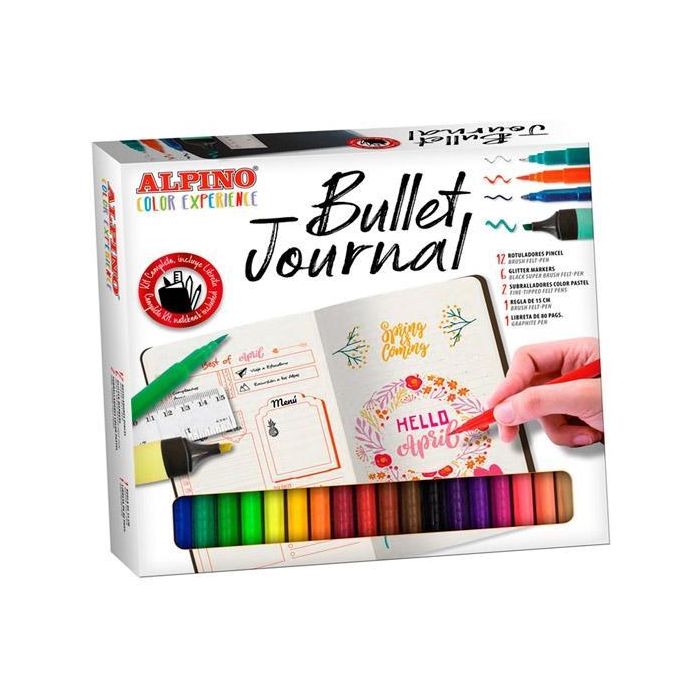 Alpino Rotuladores Bullet Journal Color Experience Kit Completo C-Surtidos Estuche 22 Piezas