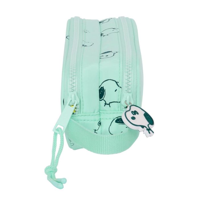 Portatodo Doble Snoopy Groovy Verde 21 x 8 x 6 cm 1
