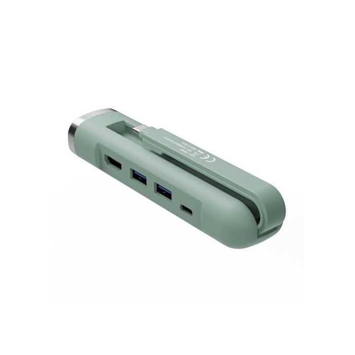 Ewent EW1148 Base multipuerto para portátil USB-C, Replicador Puertos HDMI 4K, Gigabit Ethernet, USB-A, Power Delivery 100W, Verde 0 Ewent EW1148 Base multipuerto para portátil USB-C, Replicador Puertos HDMI 4K, Gigabit Ethernet, USB-A, Power Delivery 100W, Verde 0