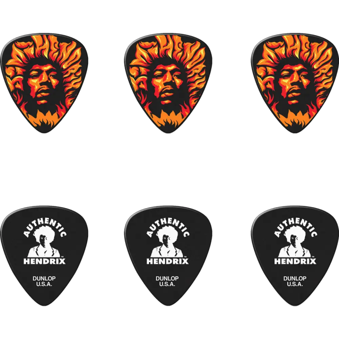 DUNLOP 8006 Caja 6 Púas Signature Jimmy Hendrix Voodoo Fire 2 DUNLOP 8006 Caja 6 Púas Signature Jimmy Hendrix Voodoo Fire 2