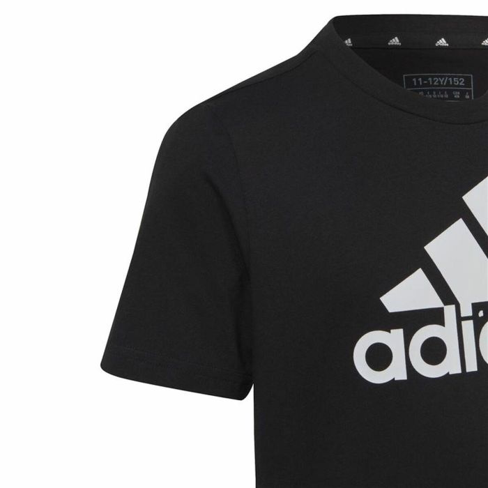 Camiseta de Manga Corta Infantil Adidas Big Logo Negro 1
