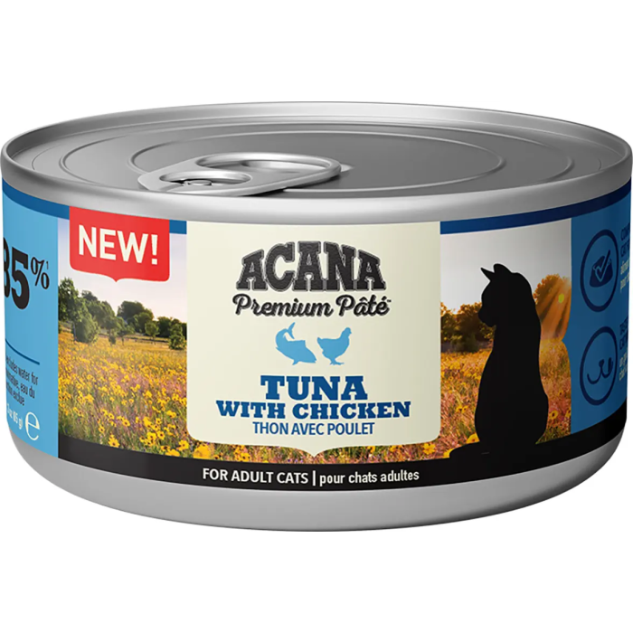 Acana Feline Premium Pate Atun Y Pollo 24x85 grs