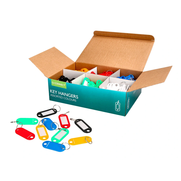 Q-connect Llavero Portaetiquetas Expositor 240 Unidades Colores Surtidos 2