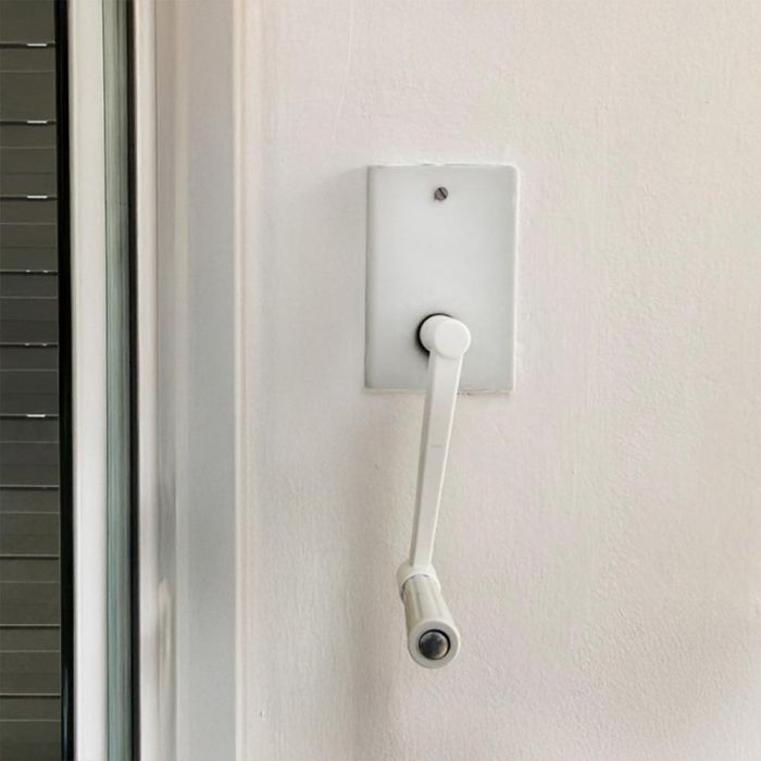 Micel Torno Persiana Empotrado PR27 40 kg Blanco Acero con Manivela 2 Micel Torno Persiana Empotrado PR27 40 kg Blanco Acero con Manivela 2