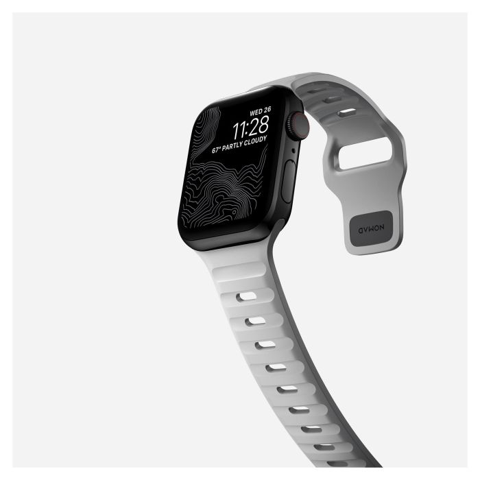 Nomad 0856500019598 Sport Band Correa para Apple Watch 38/40/41 mm Gris Lunar - Compatible Series 7, 6, SE y anteriores 7