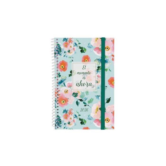 Finocam E5-117x181 mm Svh Agenda Espiral Design Collection 2026, Tapa PP con Goma Elástica y Esquinas Microperforadas