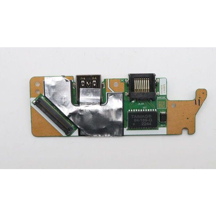 Lenovo I/O interface printed circuit board designed for Lenovo V15 G4 AMN (82YU) laptops, facilitating input/output operations. Lenovo I/O interface printed circuit board designed for Lenovo V15 G4 AMN (82YU) laptops, facilitating input/output operations.