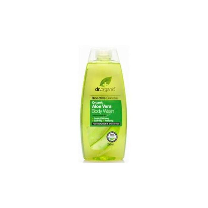 DR. ORGANIC Gel de Baño y Ducha Aloe Vera Orgánico 250ml - Piel seca, sensible e irritada