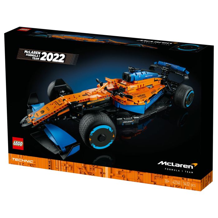 Lego 42141 Technic The McLaren Formula 1 2022 Race Car, modelo a escala F1, kit de construcción para adultos