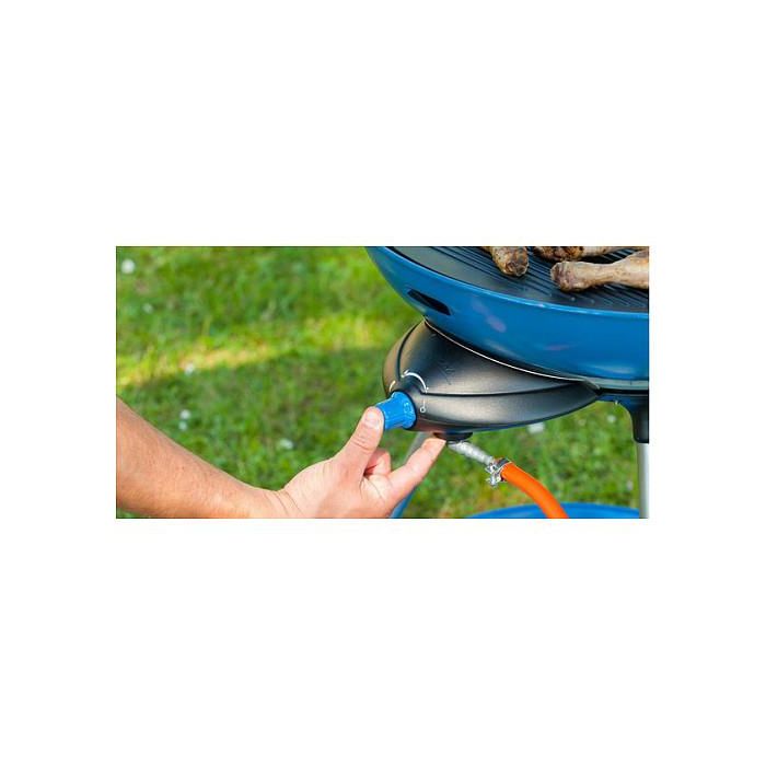 CAMPINGAZ Party Grill 600 R - Hornillo de Camping de Combustible Líquido, 1 Zona, Peso 10.7 kg, Negro/Azul/Metálico