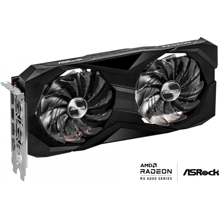ASRock RX 6600 CLD Radeon Challenger D GDDR6 8GB Tarjeta Gráfica para Gaming con 1792 Procesadores de Corriente y PCI Express 4.0 2