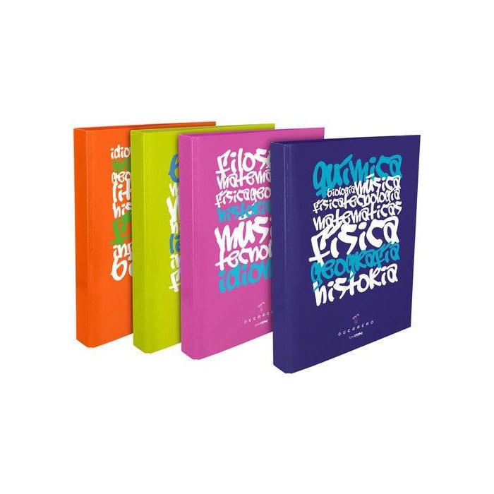 Carpeta De Anillas Grafoplas Carton Forrado Uniclase A4 4 An.Mixtas 25Mm Surtidas (Set de 8)