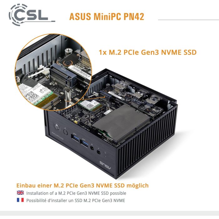 ASUS PN42-BBN200MV Mini PC Intel N200 Negro Sin SO 4