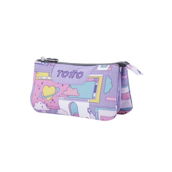 Totto Estuche Escolar Tres Compartimentos Morado Ciber Tablero AC52ECO012-2210Z-2QI 1 Totto Estuche Escolar Tres Compartimentos Morado Ciber Tablero AC52ECO012-2210Z-2QI 1