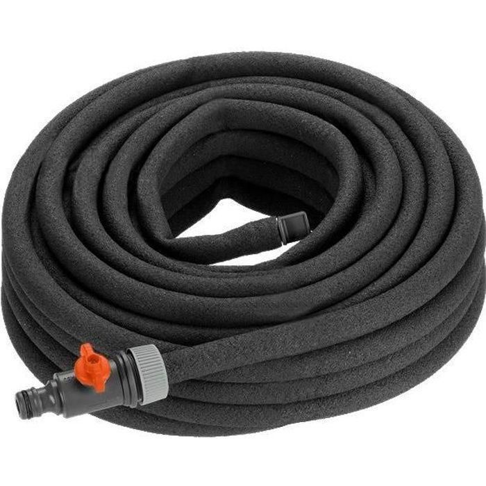 Gardena Manguera Microporosa 15m con Regulador Caudal y Conexión Aquastop Gardena Manguera Microporosa 15m con Regulador Caudal y Conexión Aquastop
