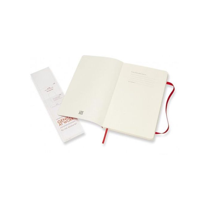 Moleskine Cuaderno Clásico Tapa Blanda QP616F2 Rojo Escarlata L (13x21cm) Rayada 192 Páginas 4