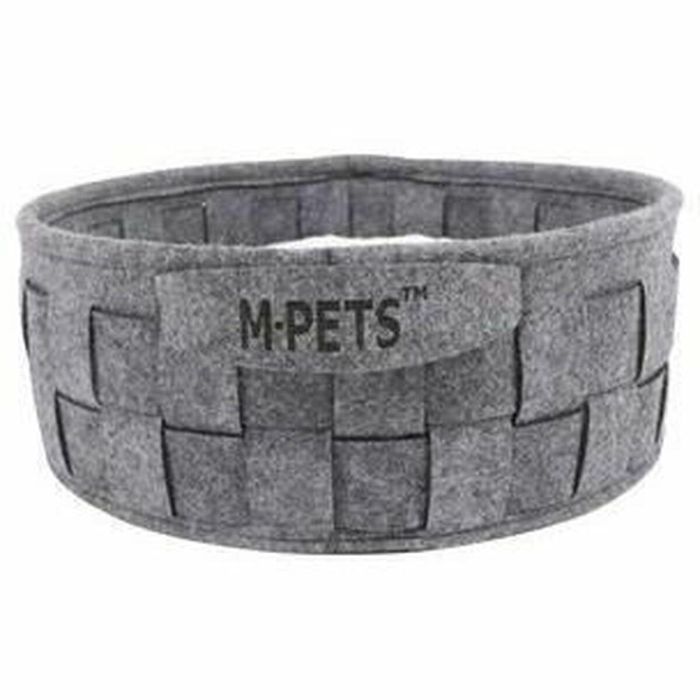 M Pets AUC1712323691118 Cesta para Mascotas de Fieltro Reciclado ECO, Cómoda con Cojín Suave y Asas Integradas 40x40x15cm 2