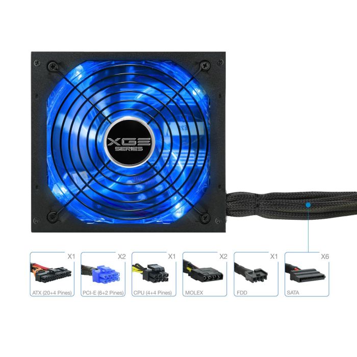 Fuente Alimentacion Tooq Tqxgeii - 600Sap 600 W 80+ 9 Fuente Alimentacion Tooq Tqxgeii - 600Sap 600 W 80+ 9
