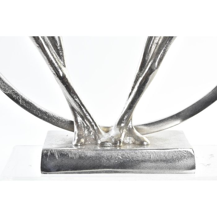 DKD Home Decor Figura Decorativa Moderna de Aluminio Plateado con Detalles de Pareja 11 x 36 x 34 cm 2 DKD Home Decor Figura Decorativa Moderna de Aluminio Plateado con Detalles de Pareja 11 x 36 x 34 cm 2