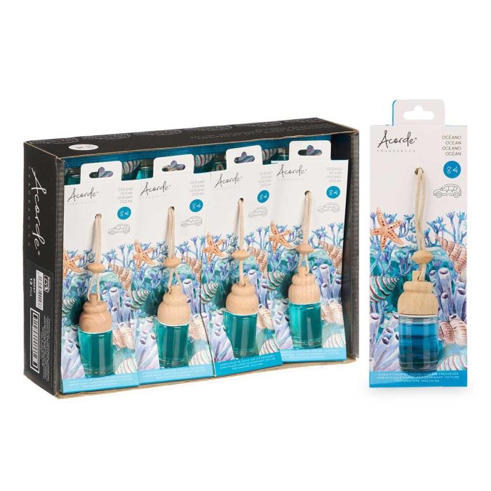 Ambientador De Coche Oceano 8Ml Acorde 2x6x2cm (24 Unidades) 2 Ambientador De Coche Oceano 8Ml Acorde 2x6x2cm (24 Unidades) 2