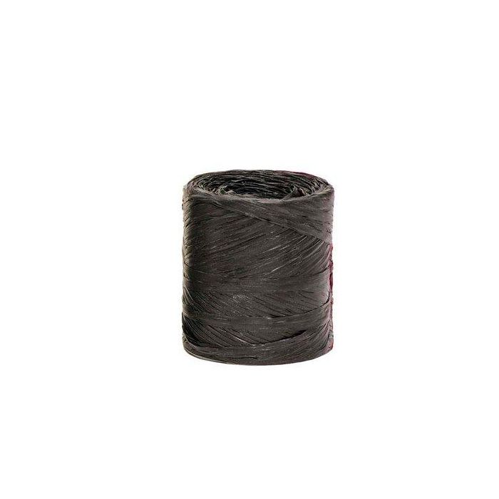 Rafia Cinta De 4 Mm Rollo De 200 M Negro