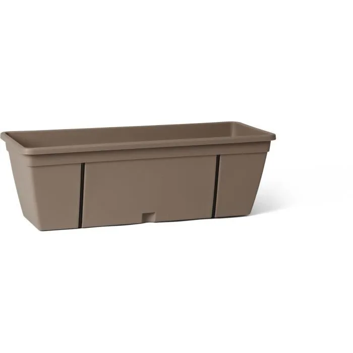 Garden Id Macetero Smart con Gancho Metálico, Reserva de Agua y Espaciador de Drenaje Taupe 50 cm 0 Garden Id Macetero Smart con Gancho Metálico, Reserva de Agua y Espaciador de Drenaje Taupe 50 cm 0