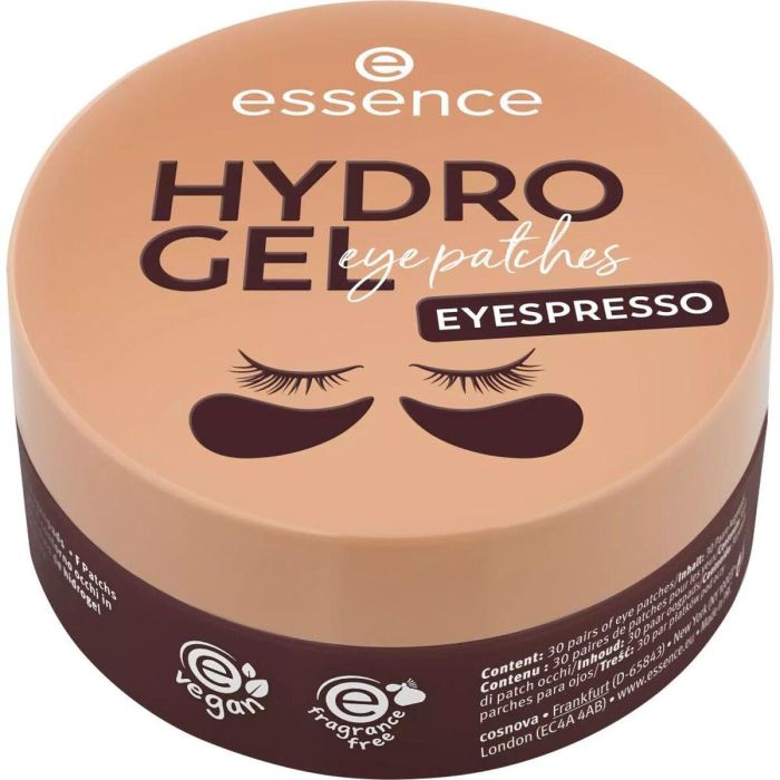 Essence HYDRO GEL EYESPRESSO Parches de Hidrogel para Ojos Antifatiga, Ojeras e Hidratación con Cafeína y Ácido Hialurónico, 30 u 6 Essence HYDRO GEL EYESPRESSO Parches de Hidrogel para Ojos Antifatiga, Ojeras e Hidratación con Cafeína y Ácido Hialurónico, 30 u 6