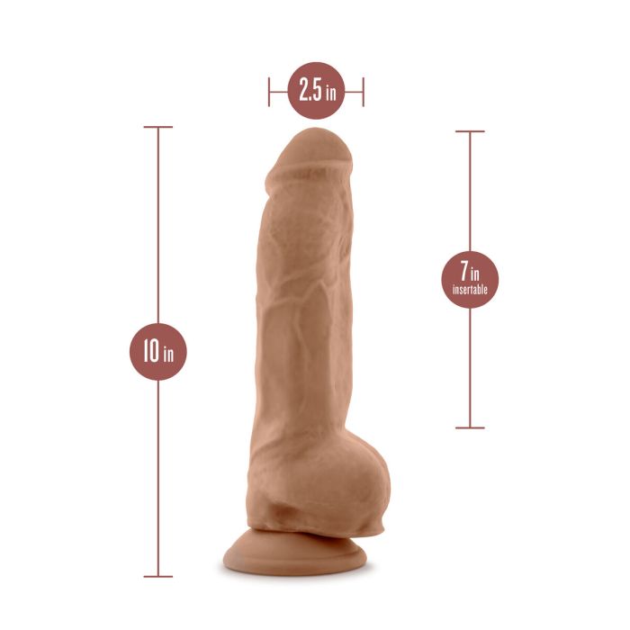 Dildo Blush Au Naturel Marrón Ø 5,1 cm 6