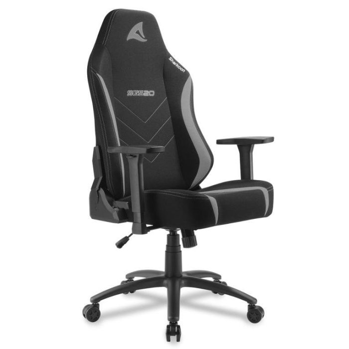 SHARKOON Silla Gaming SKILLER SGS20, Asiento y Respaldo Acolchado, Soporte Lumbar y Cervical, Estructura Robusta, Tela 2 SHARKOON Silla Gaming SKILLER SGS20, Asiento y Respaldo Acolchado, Soporte Lumbar y Cervical, Estructura Robusta, Tela 2