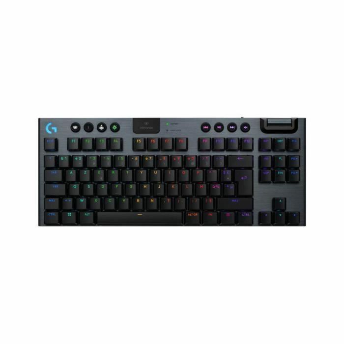 Teclado para juegos - inalámbrico - Logitech G - G915 TKL X - Interruptor Clicky - AZERTY - Negro Teclado para juegos - inalámbrico - Logitech G - G915 TKL X - Interruptor Clicky - AZERTY - Negro