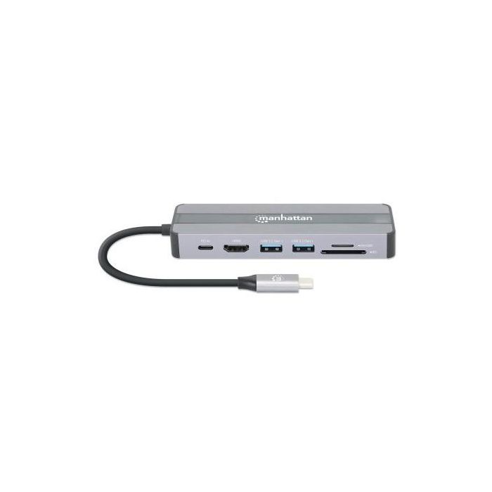 MANHATTAN 7-in-1 Dockingstation HDMI RJ45 2xUSB-A SD/MicroSD 7