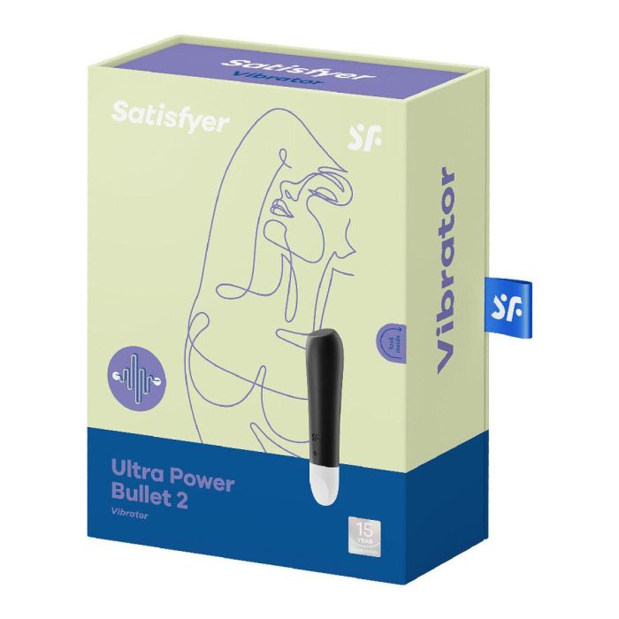 Bala Vibradora Ultra Power Satisfyer Negro Bala Vibradora Ultra Power Satisfyer Negro