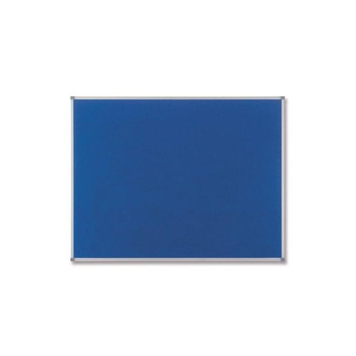Tablero Fieltro Nobo Essence Marco Aluminio 90X60 Cm Azul