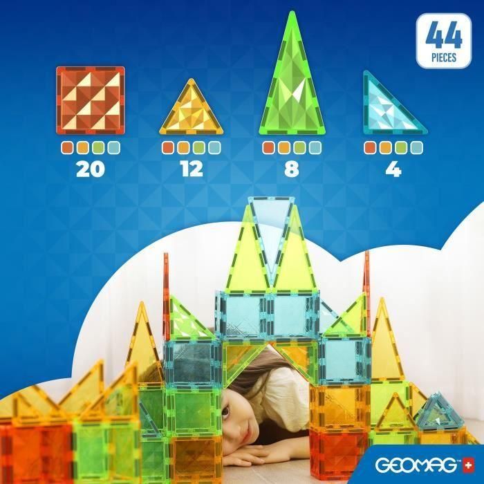 Fichas magnéticas - GEOMAG - Fichas Gemas 4102 - 44 piezas - Formas geométricas - Efecto cristal 1 Fichas magnéticas - GEOMAG - Fichas Gemas 4102 - 44 piezas - Formas geométricas - Efecto cristal 1