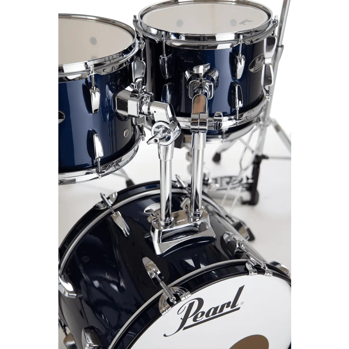 Pearl Kit Batería Roadshow 1812B/1007T/1208T/1410F + 1305Sherrajes, Sillín & 2 Platos Solar - Royal Blue Metallic Pearl 5
