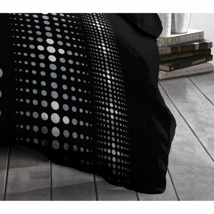 Juego de funda nórdica HOME LINGE PASSION Steevy Negro Gris Cama doble 220 x 240 cm 1 Juego de funda nórdica HOME LINGE PASSION Steevy Negro Gris Cama doble 220 x 240 cm 1
