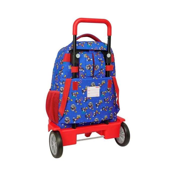 Mochila gde. c/ruedas compact evol. ext. mickey mouse "today" 33x45x22cm 1 Mochila gde. c/ruedas compact evol. ext. mickey mouse "today" 33x45x22cm 1